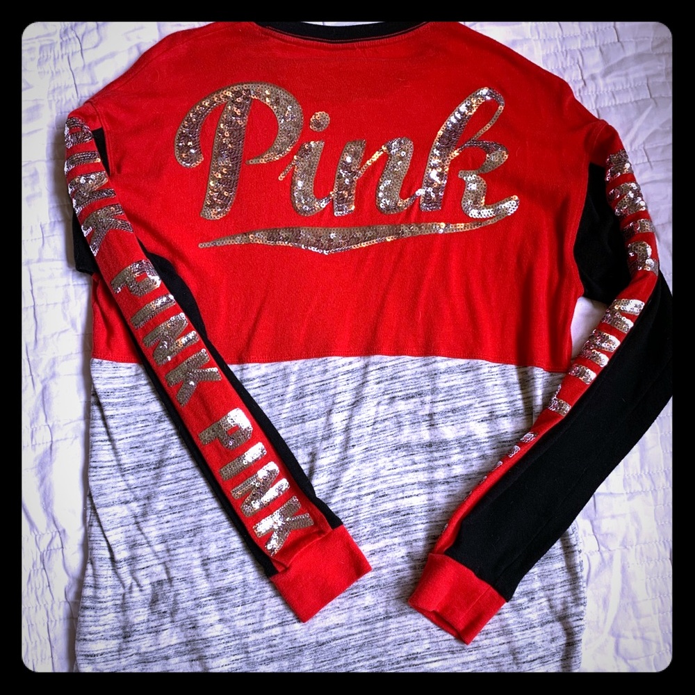 PINK Sequins Long Sleeve